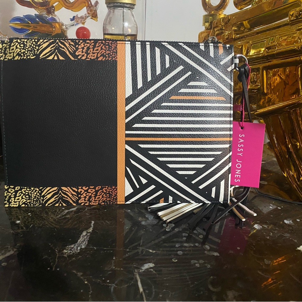 Chic Geometric Pattern Clutch - Picture 2 of 2